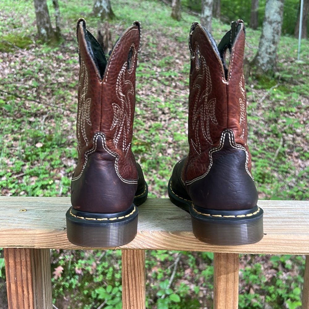 Dr. Martens Brown Leather Western Heeled Boot - Picture 6 of 11